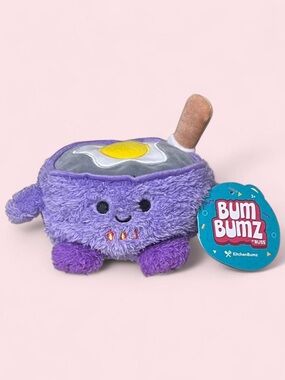 BOGO FREE ✨ BumBumz Pixie Frying Pan 4.5” KitchenBumz Plush NWT Kawaii Food